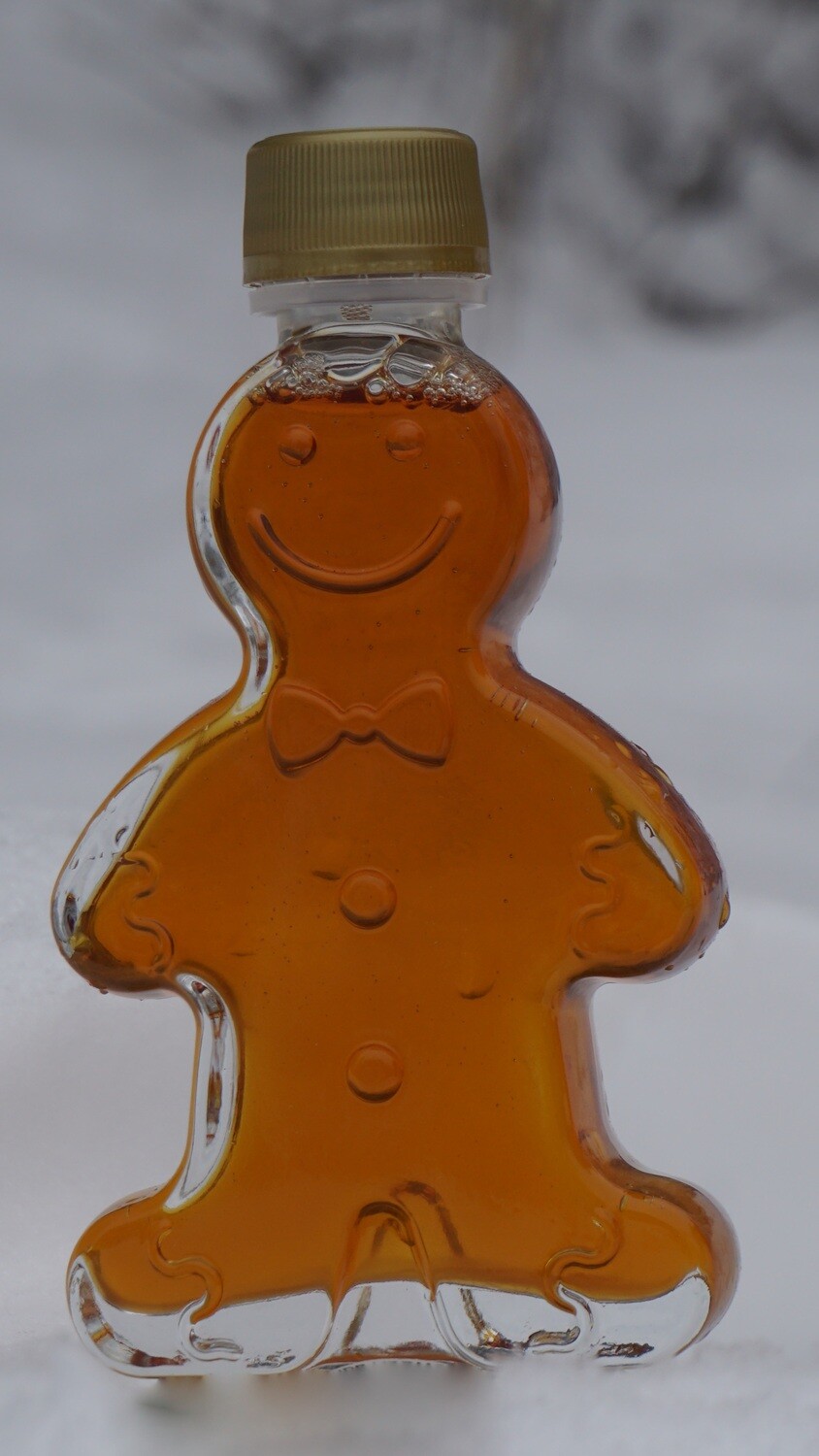 GINGERBREAD MAN MAPLE SYRUP HOLIDAY BOTTLE