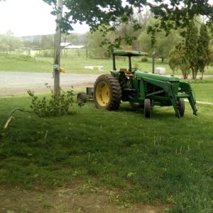 Running on tractor powered genorator