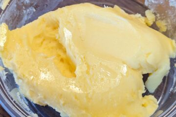 homemade butter from our raw milk cream