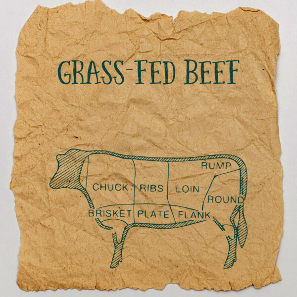 a diagram of the cuts you get from your grass fed beef deposit